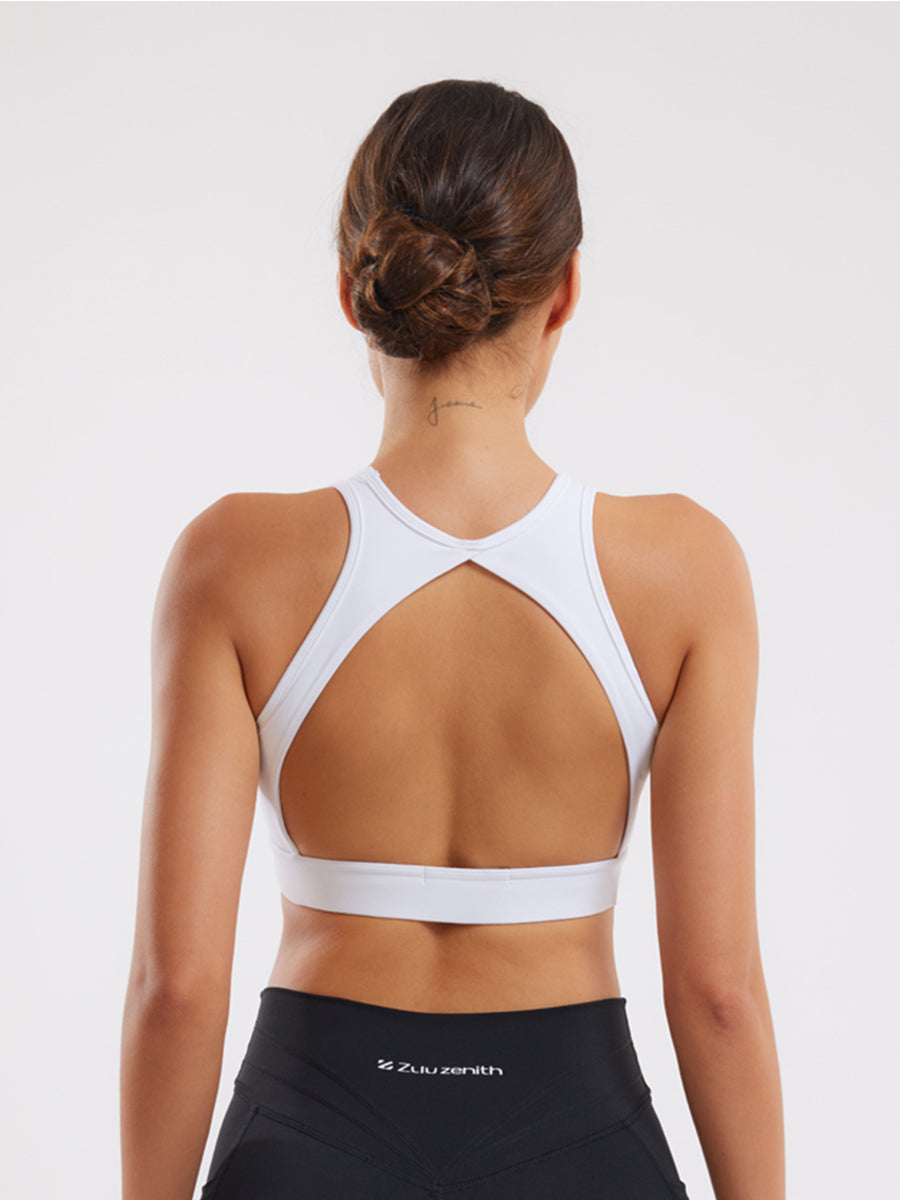 Cut Out Backless Sports Bra