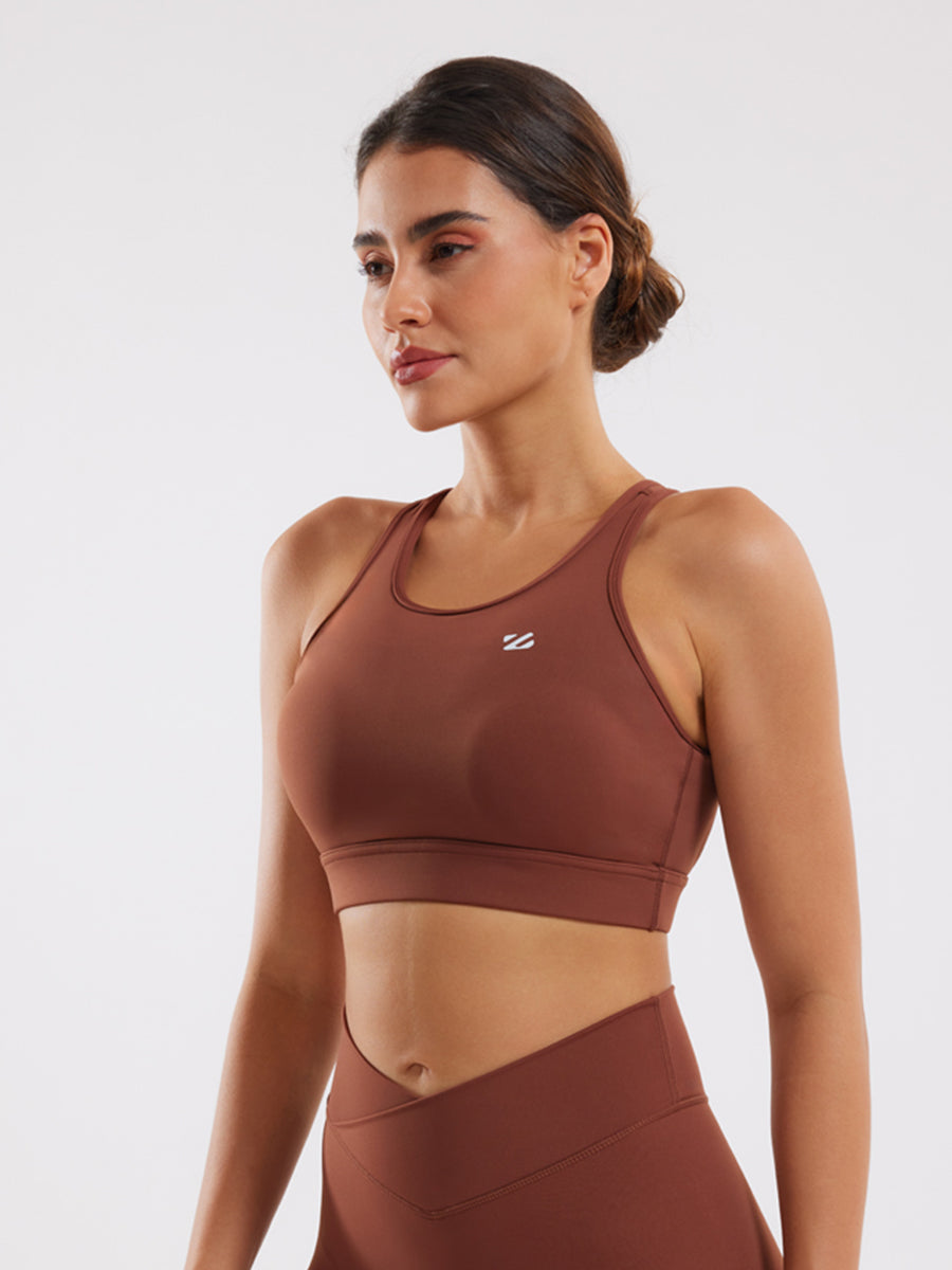 Cut Out Backless Sports Bra